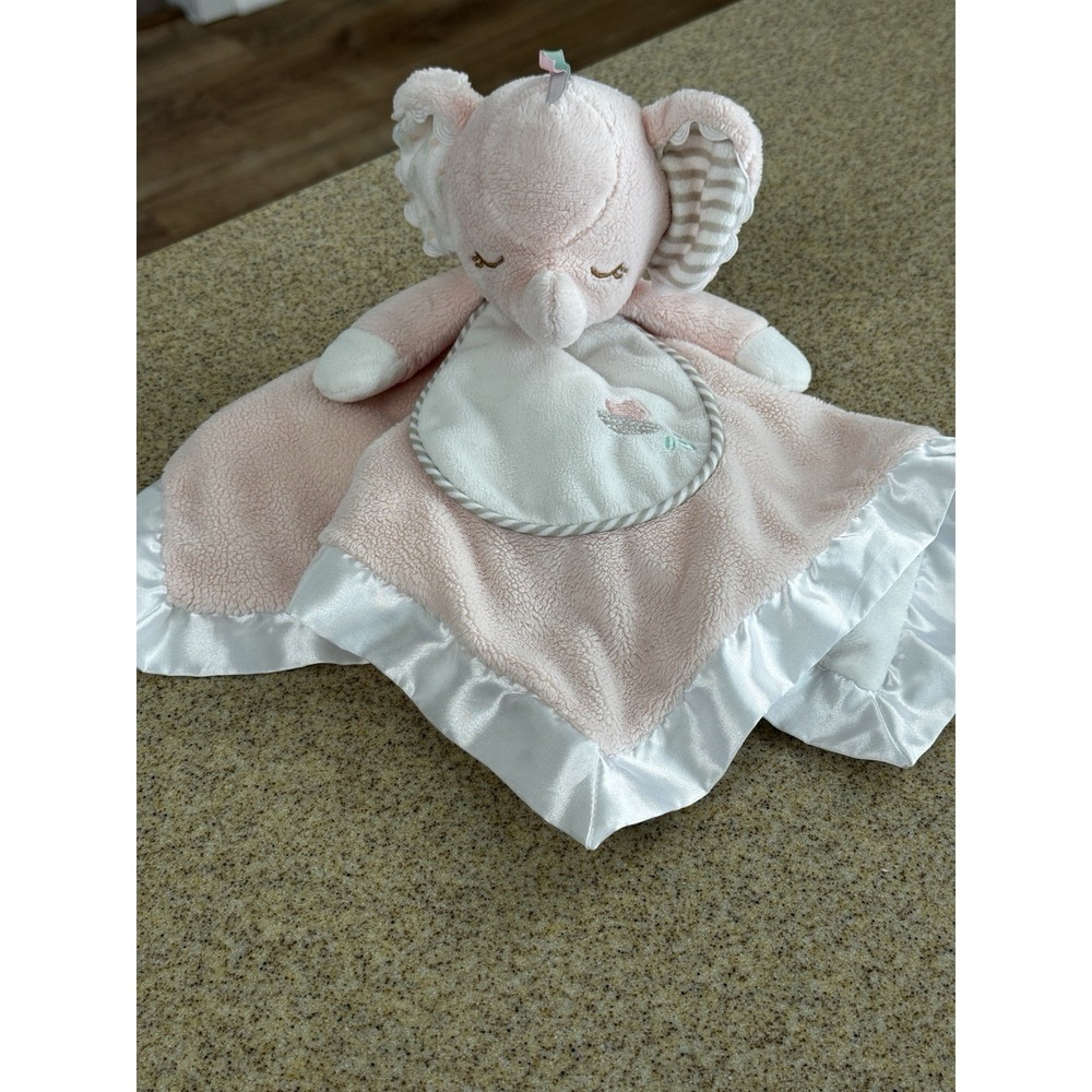 Douglas Cuddle Toys Elephant Lil Snuggler Baby Pink Lovey Blanket